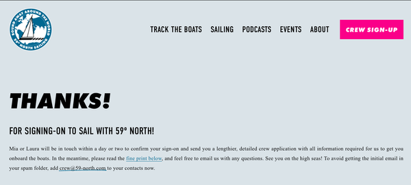 I did it! signed up for an offshore sailing trip in August 2026